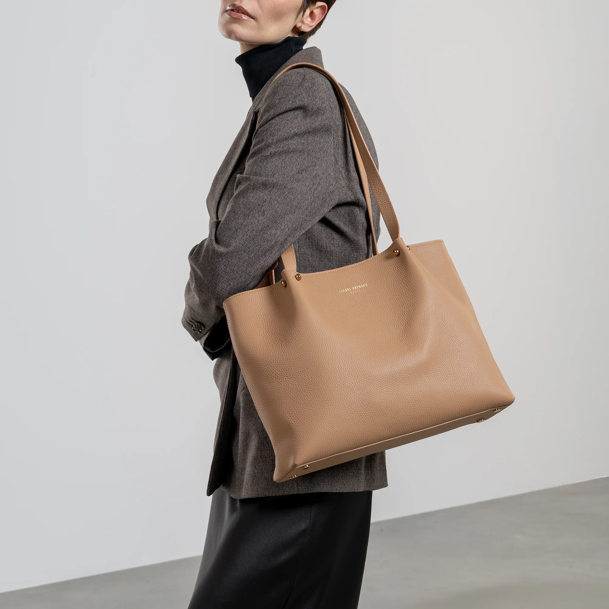 Honoré Nata camel leather shopper calfskin leather - Image 2