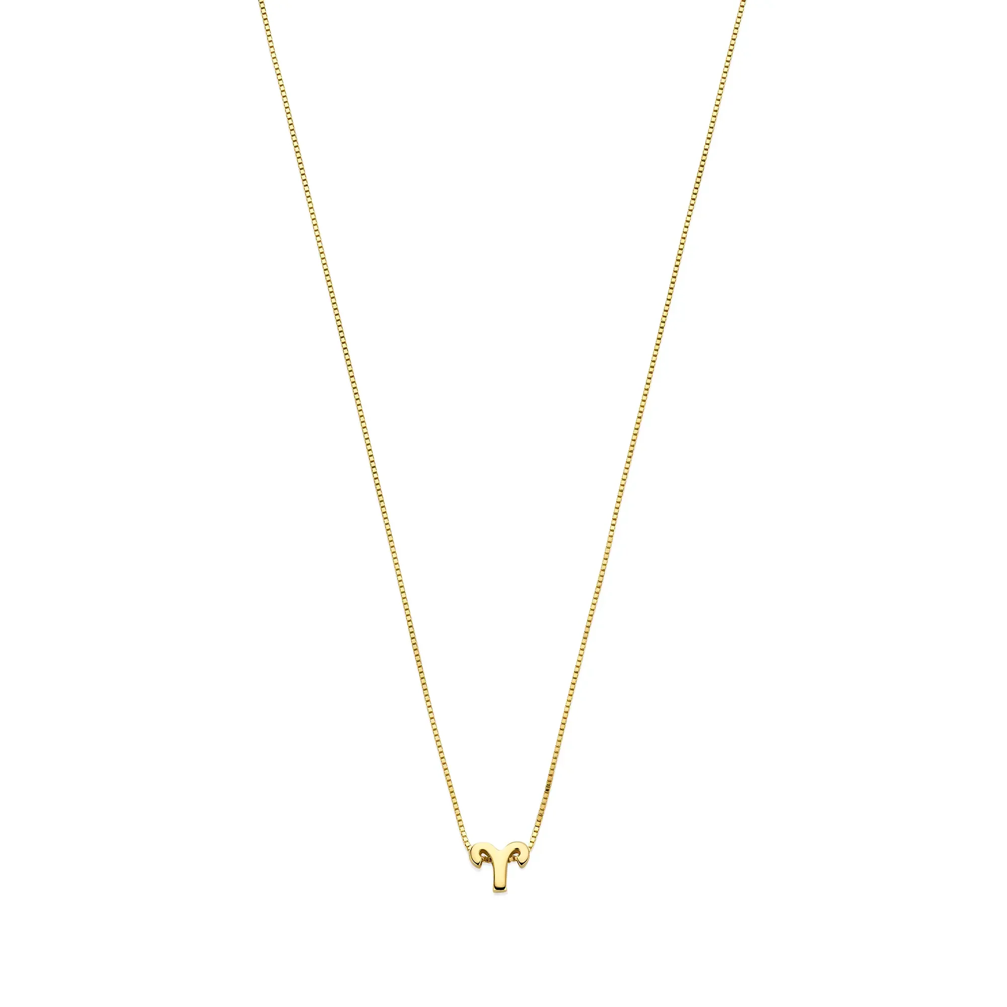 Étoiles d’Or Aries 14 Carat Gold Venetian Necklace With Horoscope