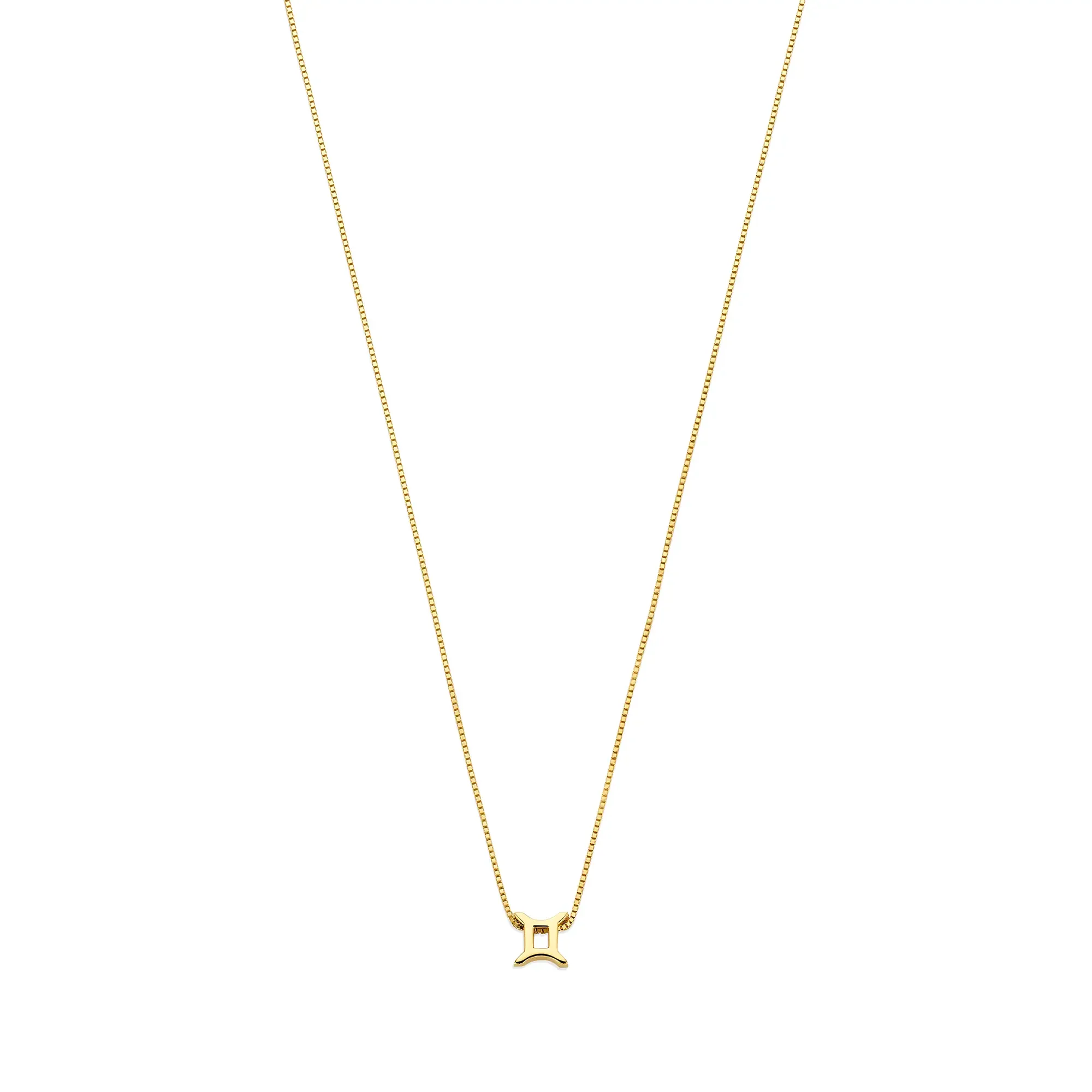 Étoiles d’Or Gemini 14 Carat Gold Venetian Necklace With Horoscope