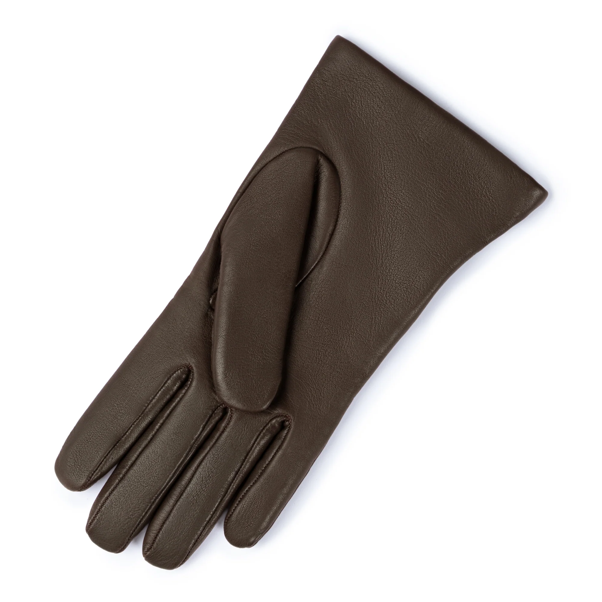 Honoré Eleanor dark brown goatskin leather gloves - Image 4