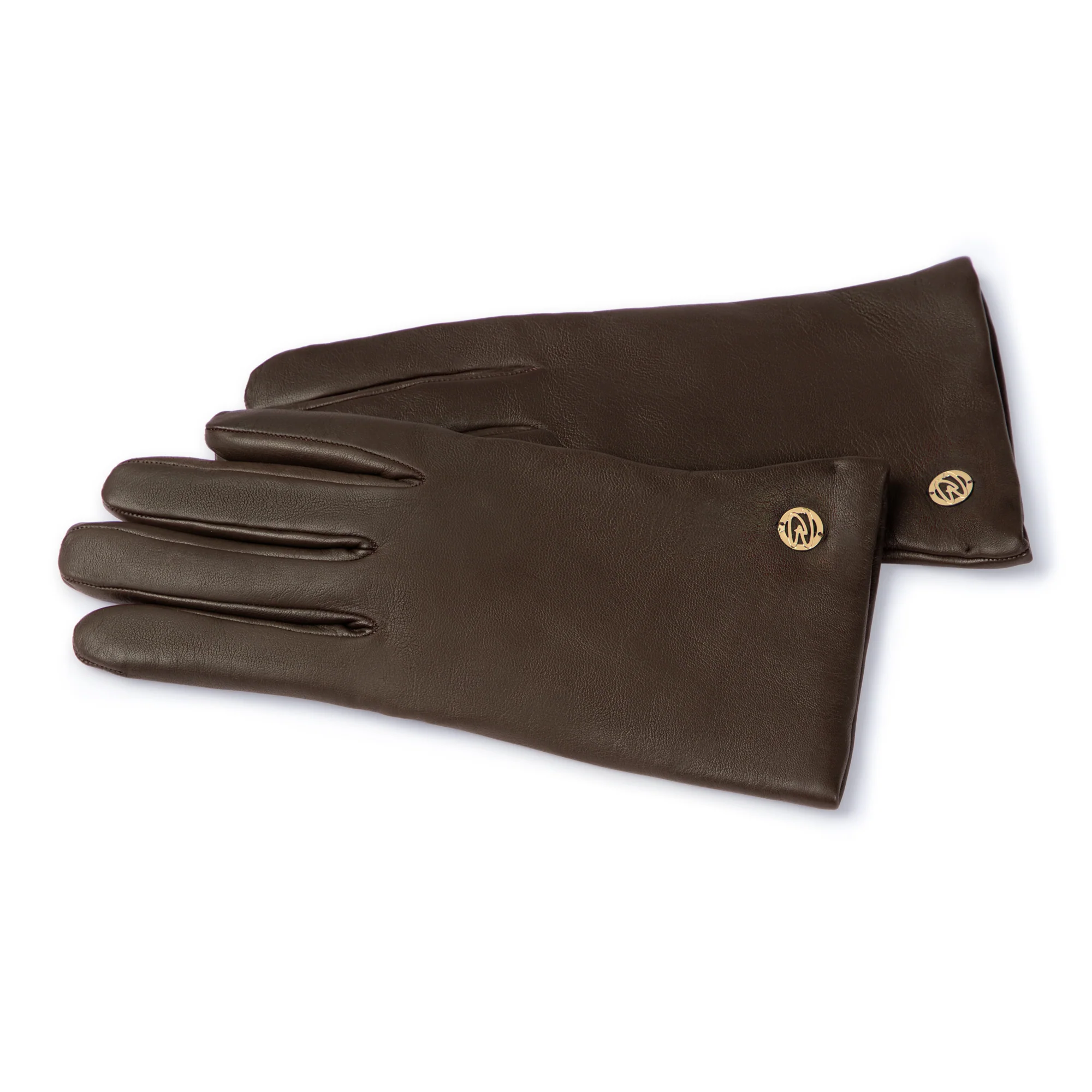 Honoré Eleanor dark brown goatskin leather gloves - Image 5