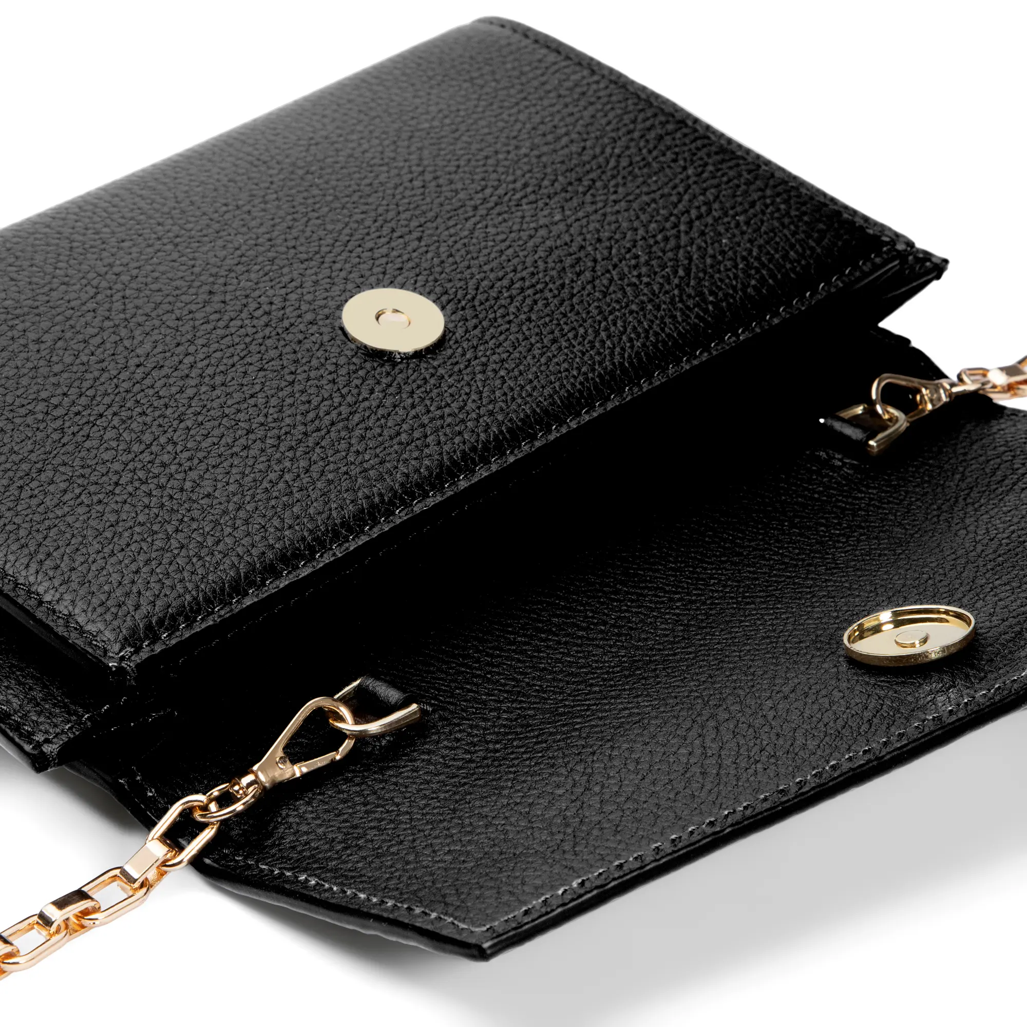 Honoré Lina Black Clutch With Detachable Shoulder Chain - Image 8