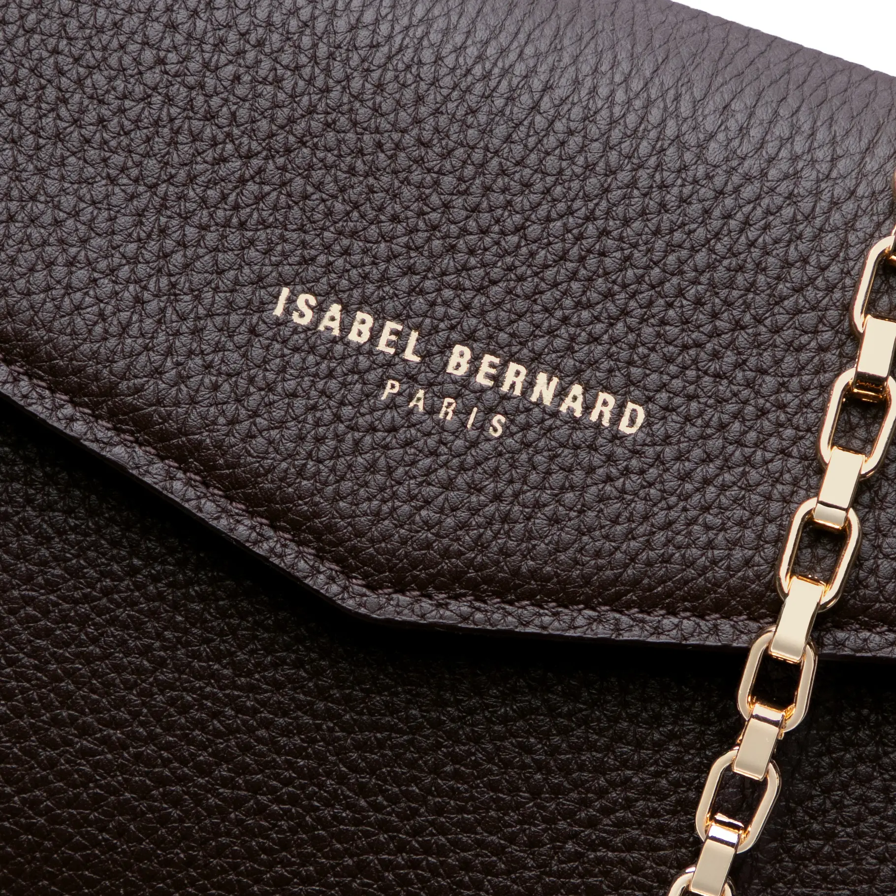 Honoré Lina Dark Brown Clutch With Detachable Shoulder Chain - Image 8