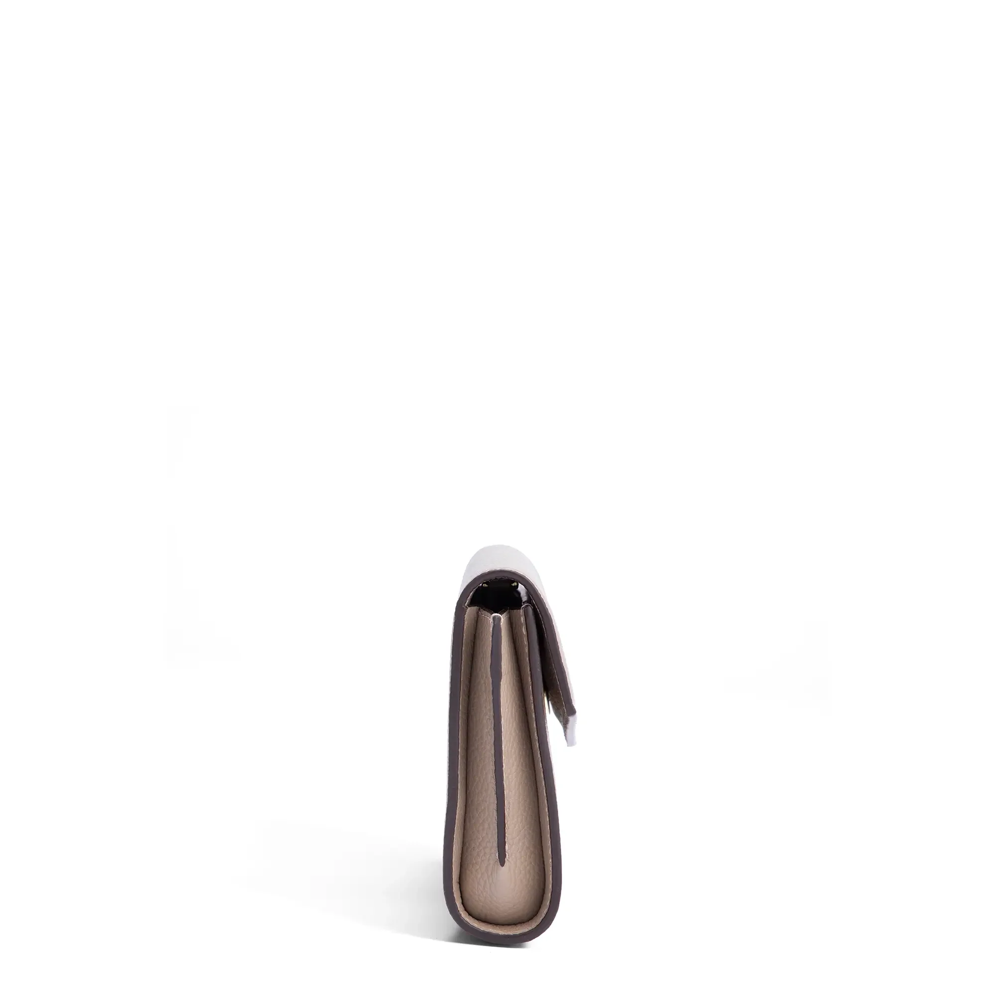 Honoré Lina Taupe Clutch With Detachable Shoulder Chain - Image 7