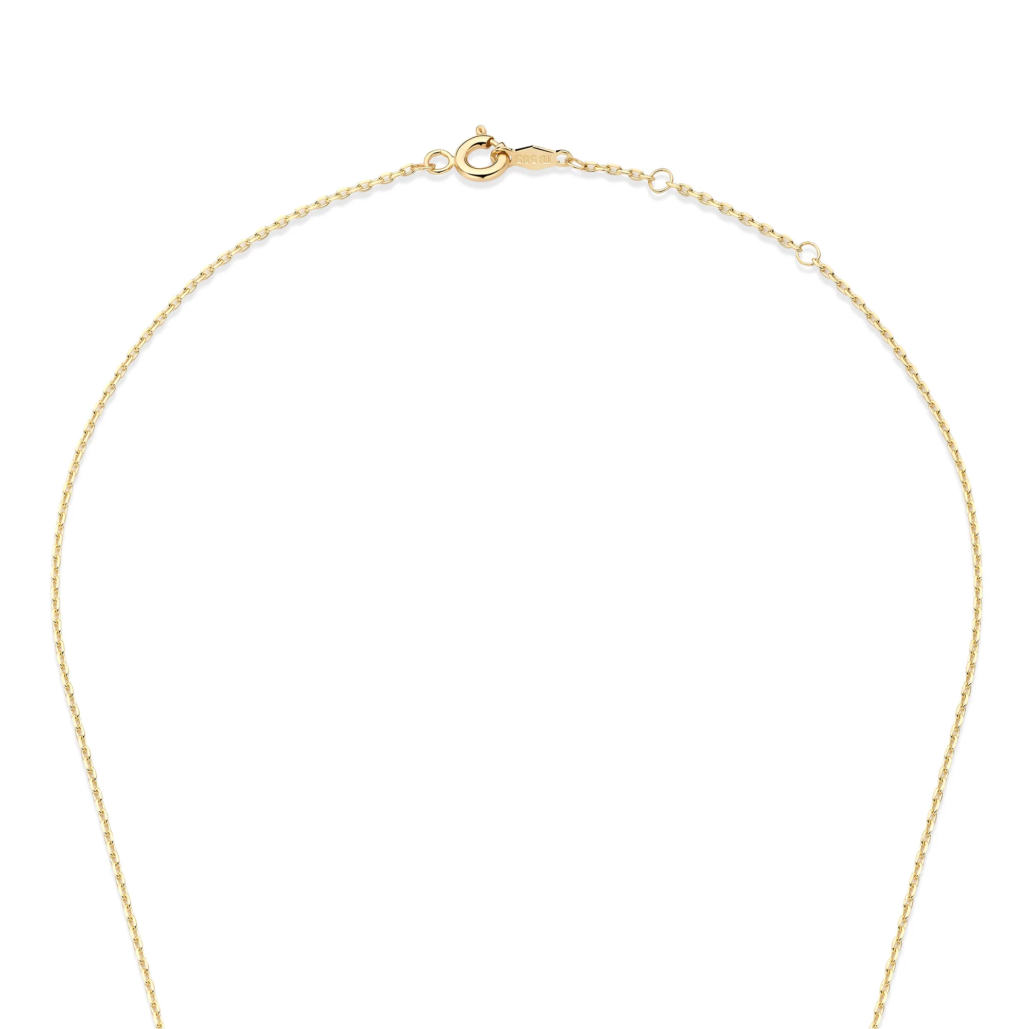 Le Marais Audrey 14 Karat Gold Necklace With Zirconia Stones - Image 5