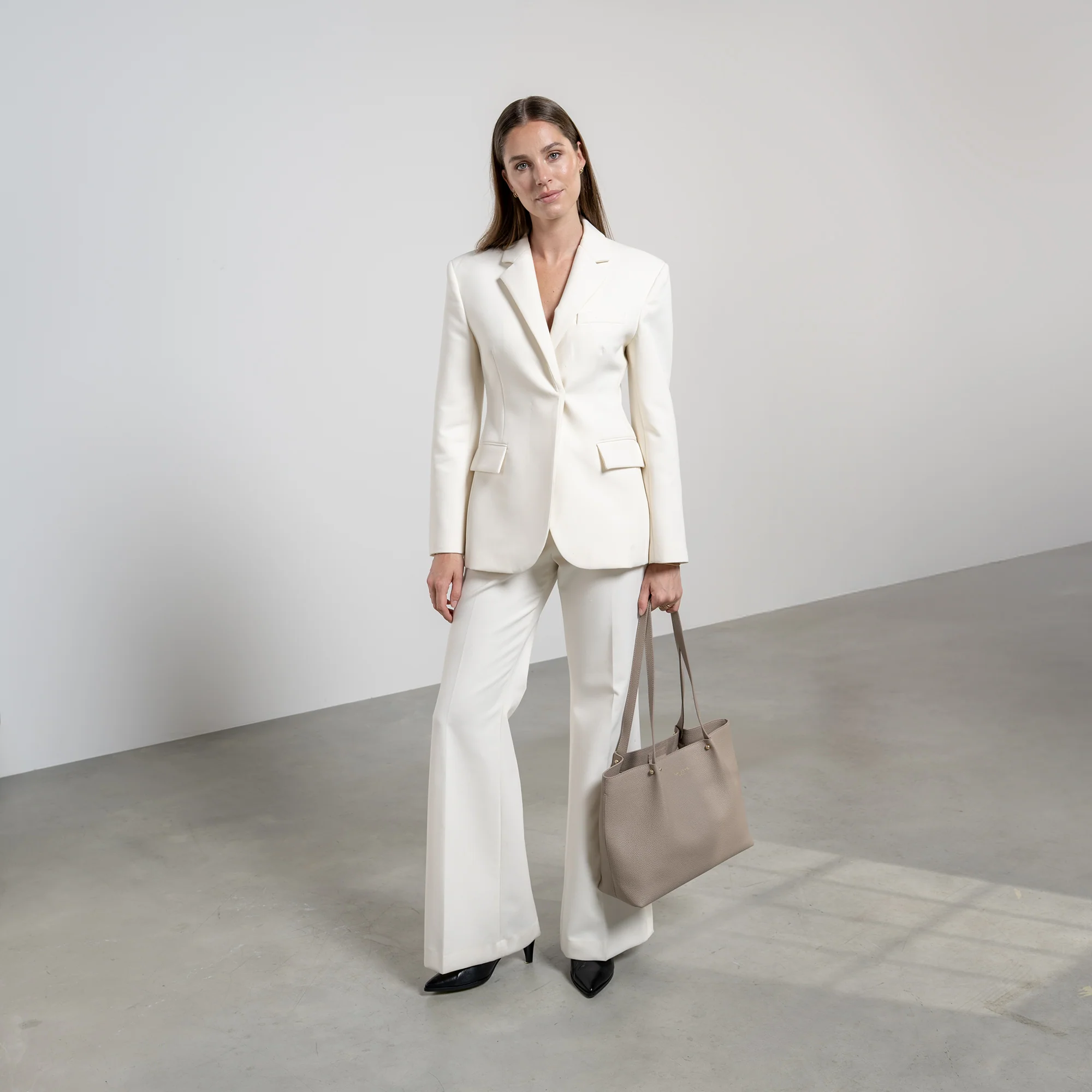 Honoré Nata taupe leather shopper calfskin leather - Image 3