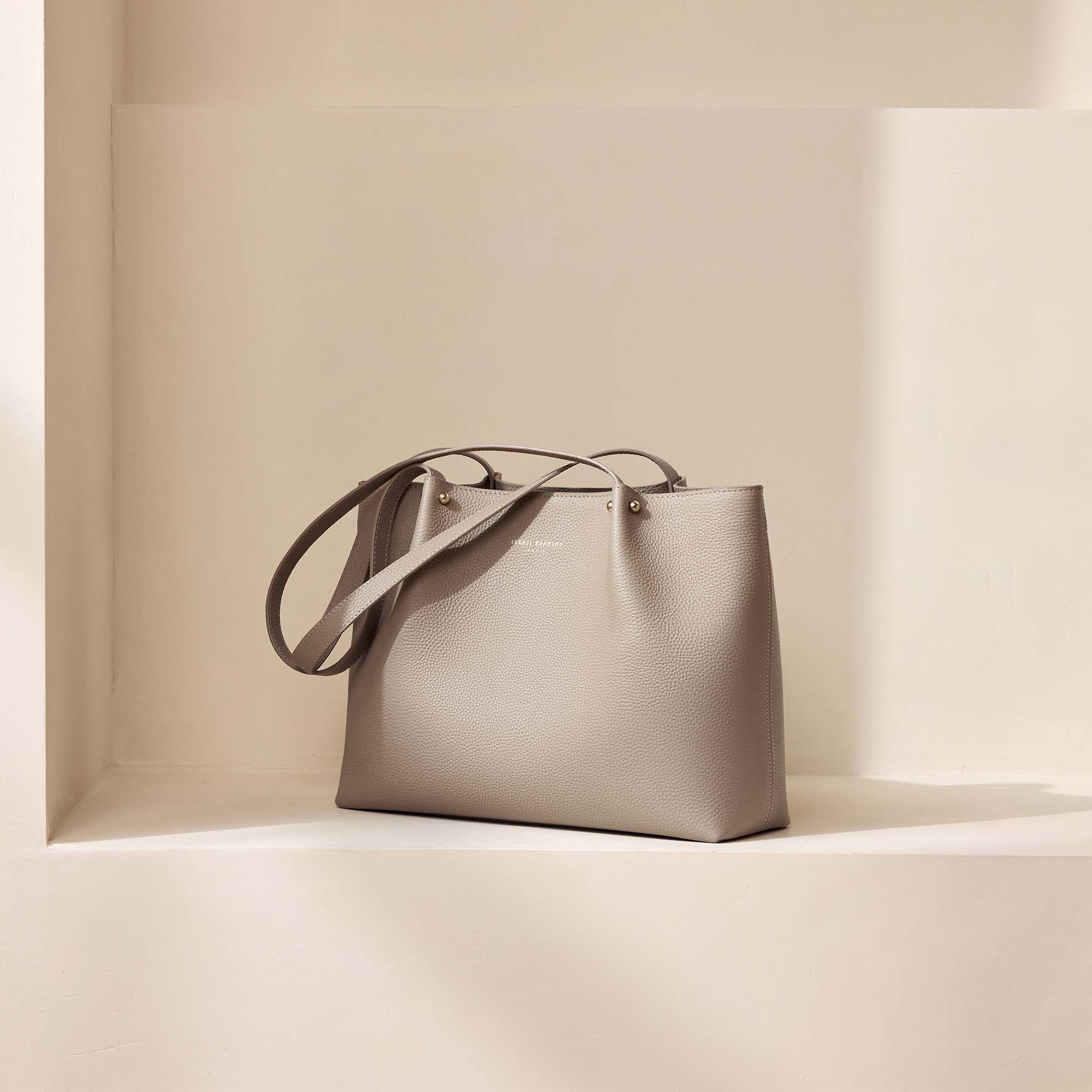 Honoré Nata taupe leather shopper calfskin leather - Image 4