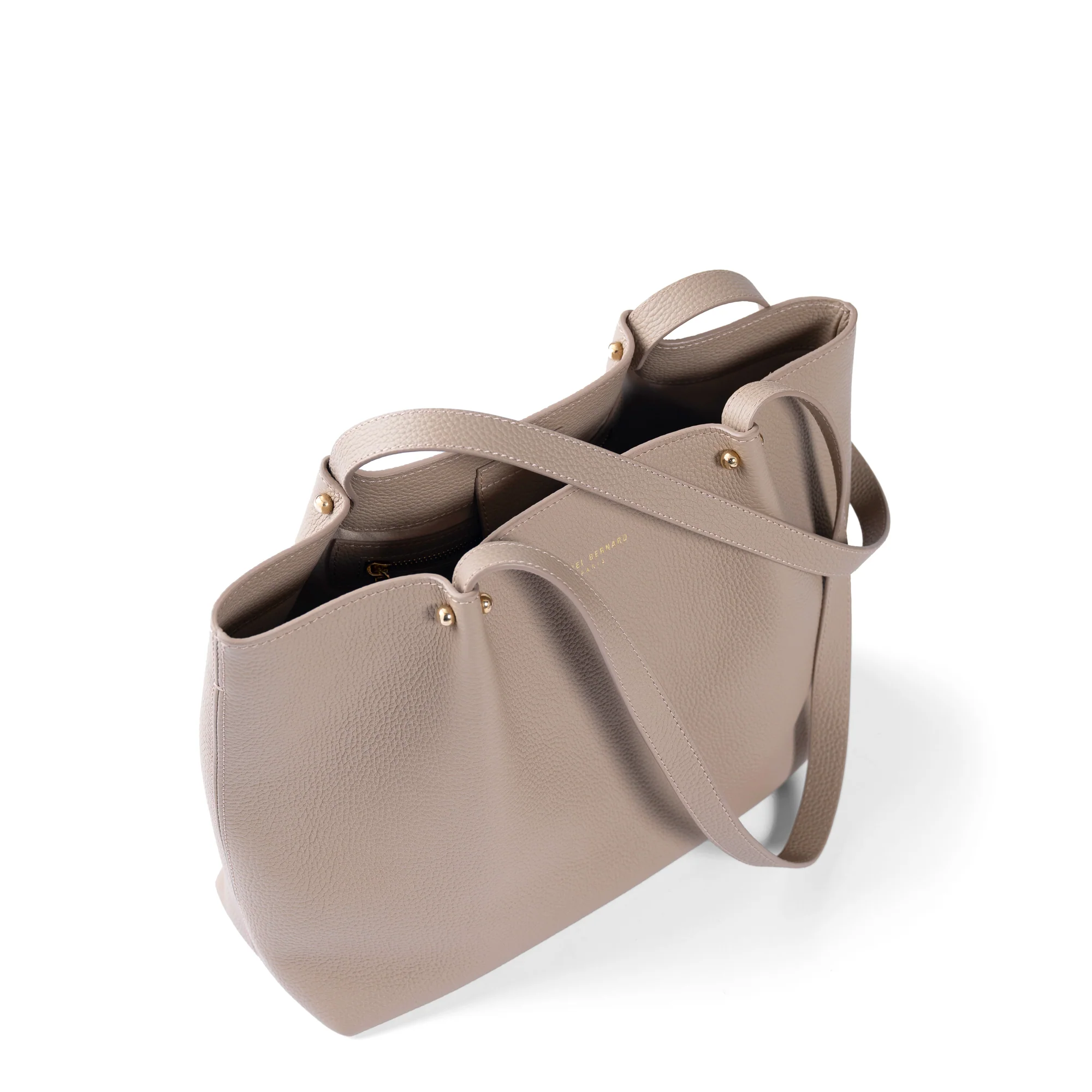 Honoré Nata taupe leather shopper calfskin leather - Image 9