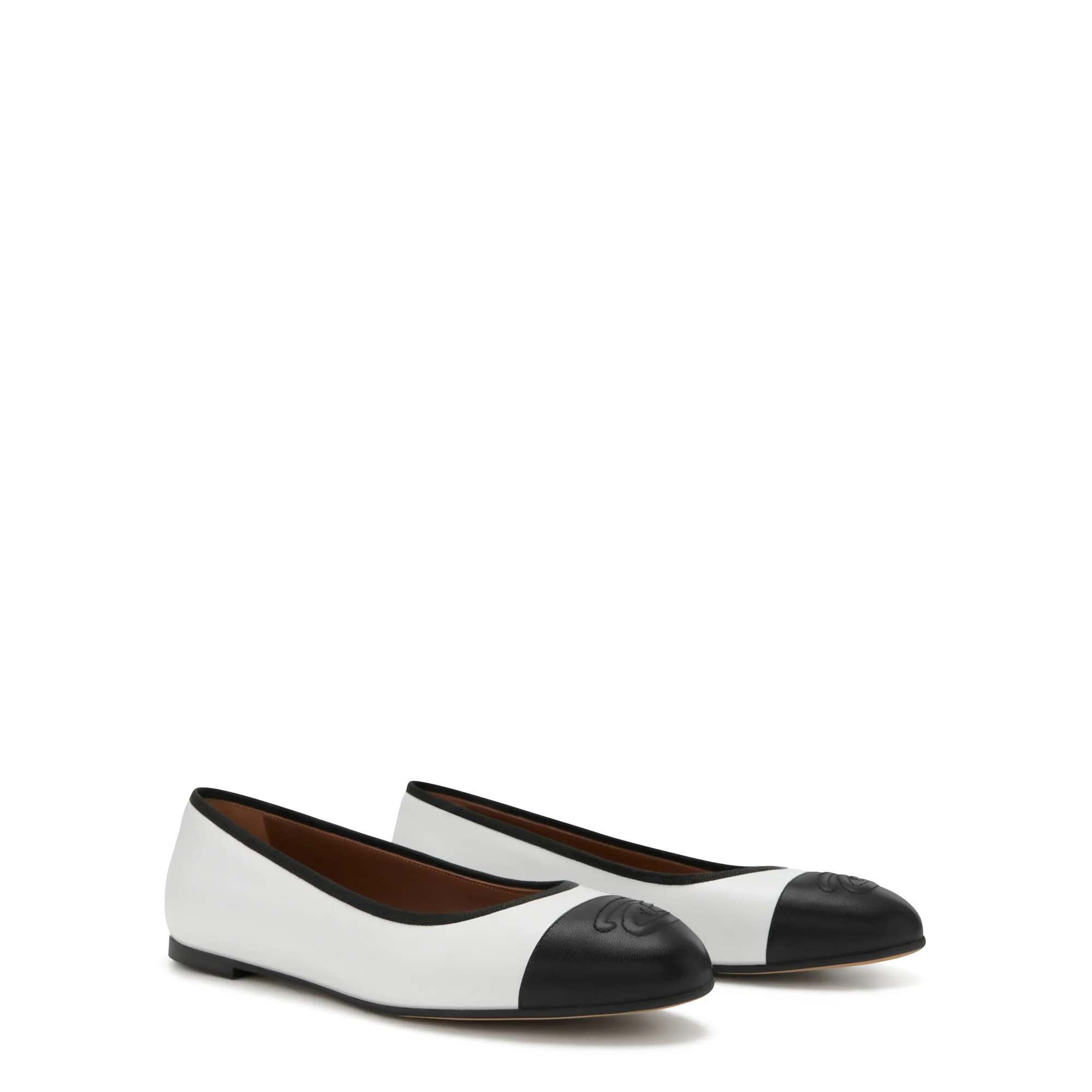 Vendôme Ynes white calfskin leather ballerinas - Image 4