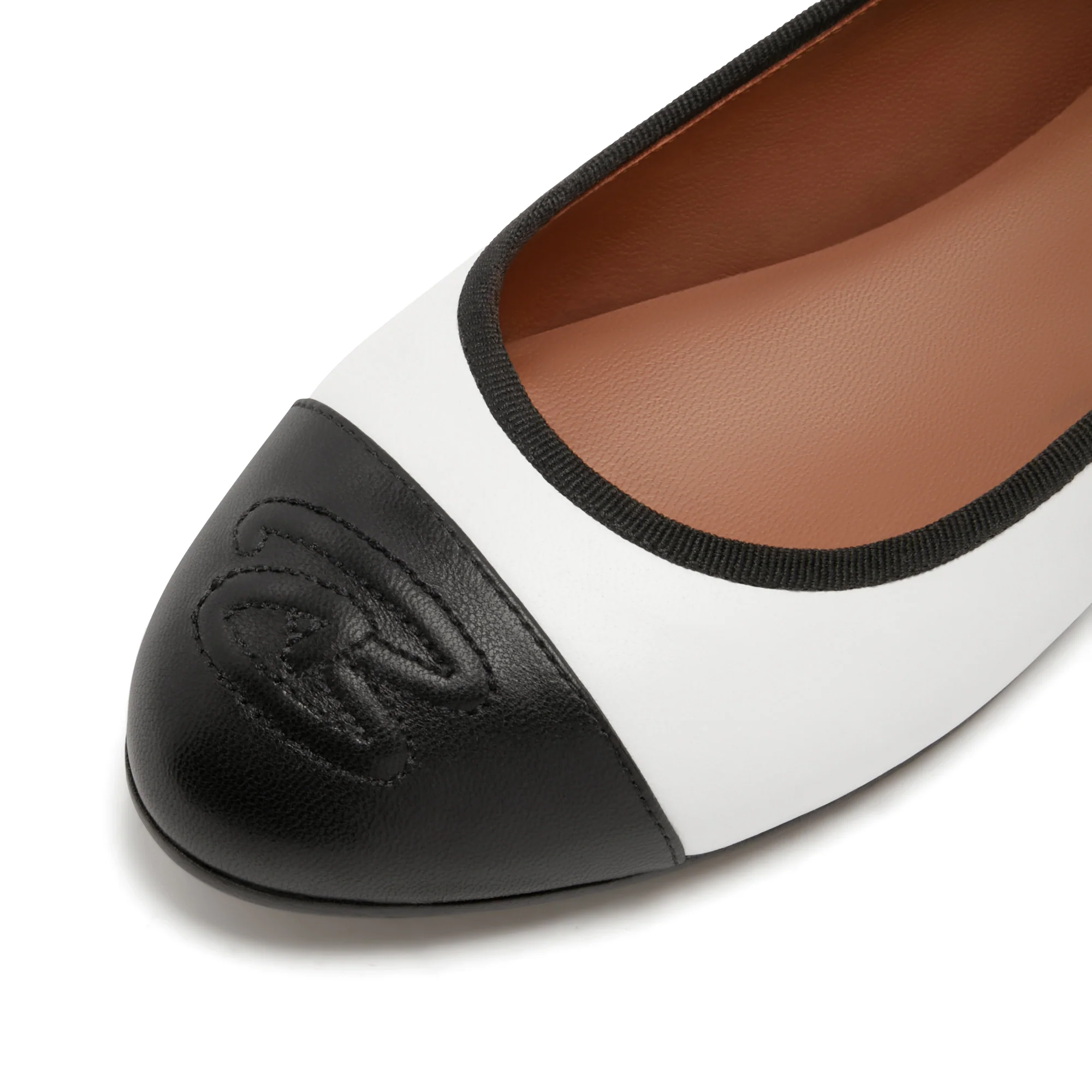 Vendôme Ynes white calfskin leather ballerinas - Image 8